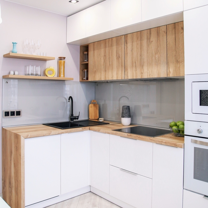 Il nuovo professionista progetta il produttore bianco moderno su ordine delle porte dell'armadio da cucina della melammina degli armadi da cucina