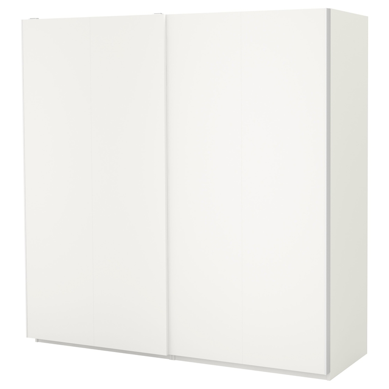 Matte White Cream Flat Panel lacca lo stoccaggio della camera da letto del panno del gabinetto del guardaroba del portello scorrevole