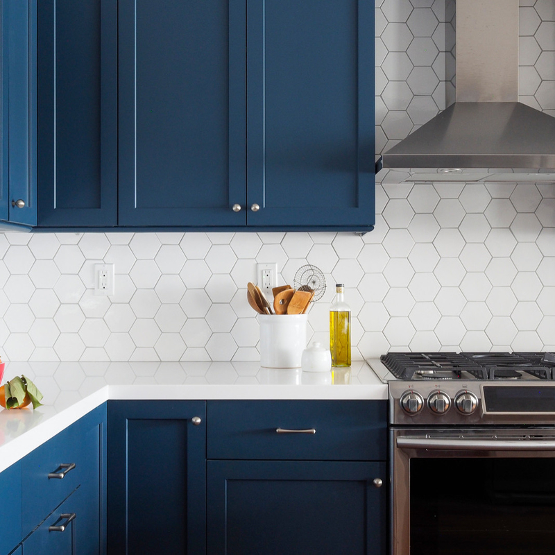 Il Governo blu domestico U dell'unità della cucina di prezzo ragionevole modella gli armadi da cucina moderni della lacca U.S.A.